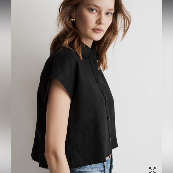 Madewell 100% Linen Dolman Shirt - Picture 4 of 9